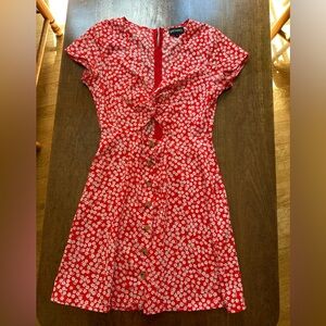 Floral cut out dress